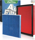 Cabin Air Filter and Engine Air Filter Fits by Forccord