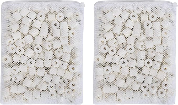 JIHAQUA Aquarium Bio Ceramic Rings 6 lbs Filter Media - Image 2