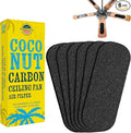 Ceiling Fan Filters for Blades, Ceiling Fan Filter, Unscented Activated Coconut by Howcow