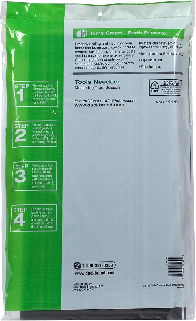 Duck Brand Air Conditioner Foam Insulating Panels, 18-Inch x 9-Inch x 7/8-Inch - Image 2