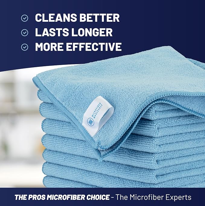 MW PRO Microfiber Cleaning Cloths Blue - Image 2