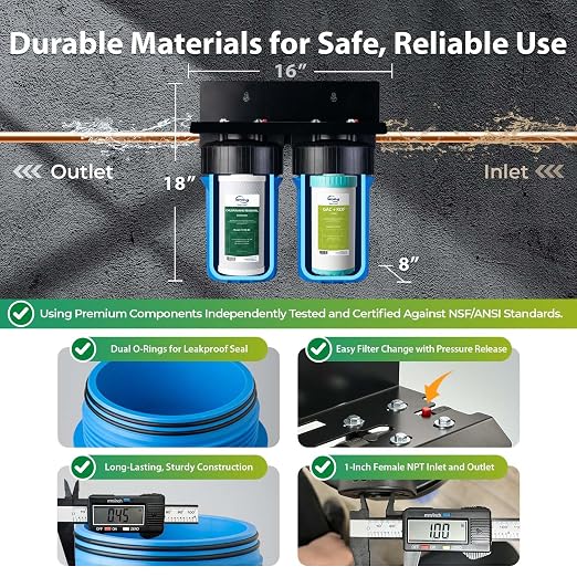 iSpring WGB21B-KSNC Whole House Water Filter System, SGS-Tested to Remove up to - Image 5