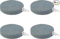AQUANEAT Air Stone Disc, 4 Packs, Aerator Bubble Diffuser, Air Pump Accessories by Aquaneat