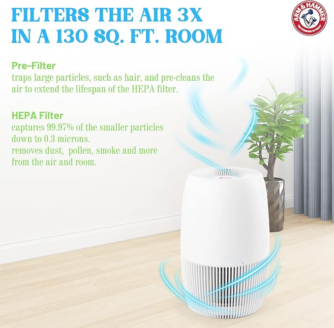 Arm & Hammer, AH301W HEPA Air Purifier - Image 2
