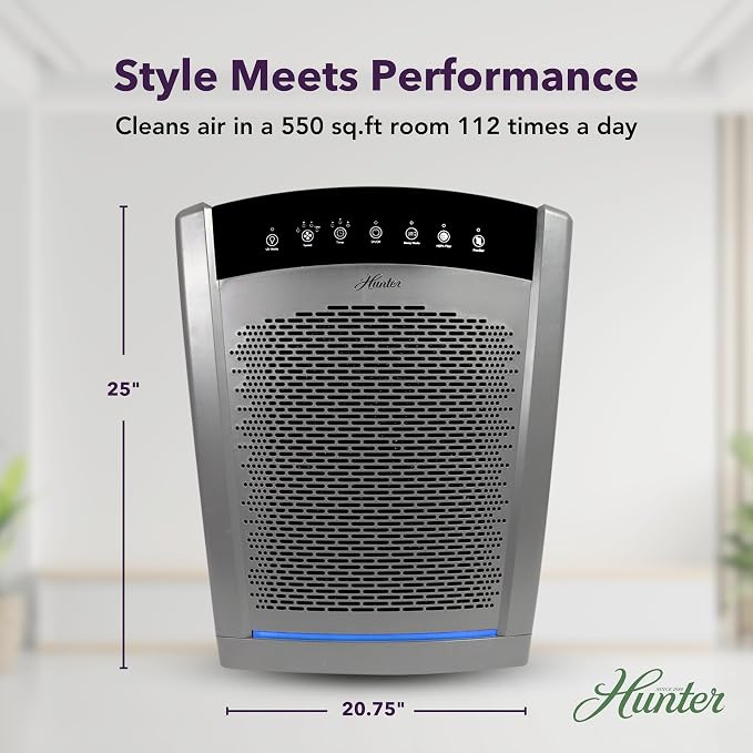 Hunter HP850 Air Purifiers for Home Large Room and Bedroom. True HEPA Air - Image 4