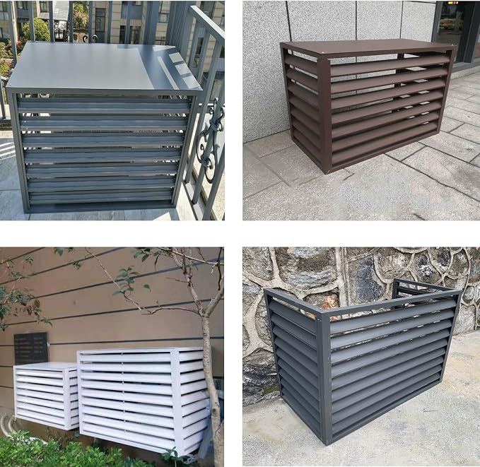 Freestanding Louvered Space Divider, outdoor garbage can enclosures, balcony - Image 4