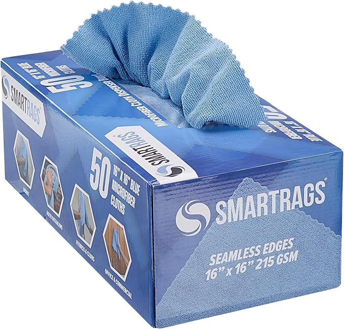 Arkwright Smart Rags Microfiber Cleaning Cloths, Lint Free 215 GSM Reusable by Arkwright