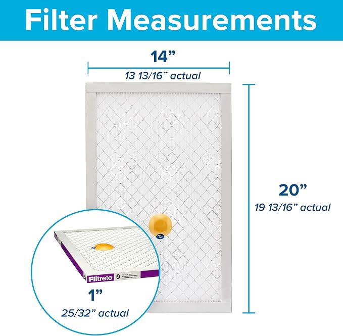 Filtrete 14x20x1 AC Furnace SMART Air Filter, MERV 12, MPR 1500, Track Filter - Image 2