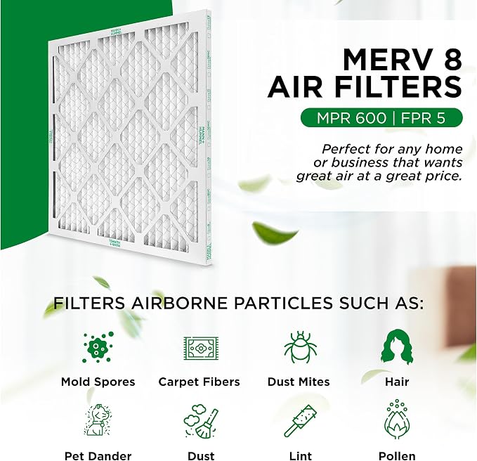 Mann+Hummel 16x24x2 MERV 8 Pleated HVAC AC Furnace Air Filters. 4 Pack. - Image 4