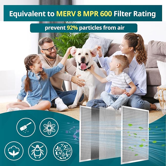 Torjim 16x20x1 MERV8 Washable Electrostatic Air Filter - Image 4