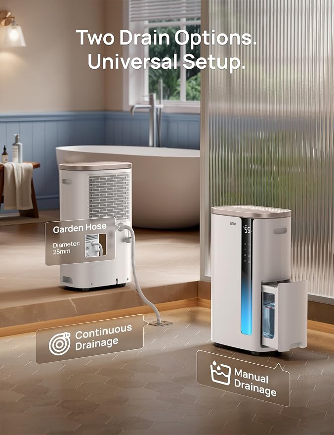 DREO Max 73 Pint Smart Dehumidifier, 7L Large Water Tank, Quiet 42dB - Image 8