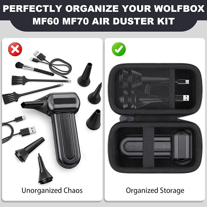 khanka Case for WOLFBOX MF50 MF60 MF70 Electric Air Duster, Hard Storage Case - Image 7