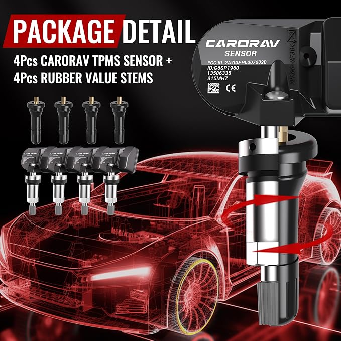CARORAV TPMS Sensor GM, 315MHz OE Replaces - Image 4