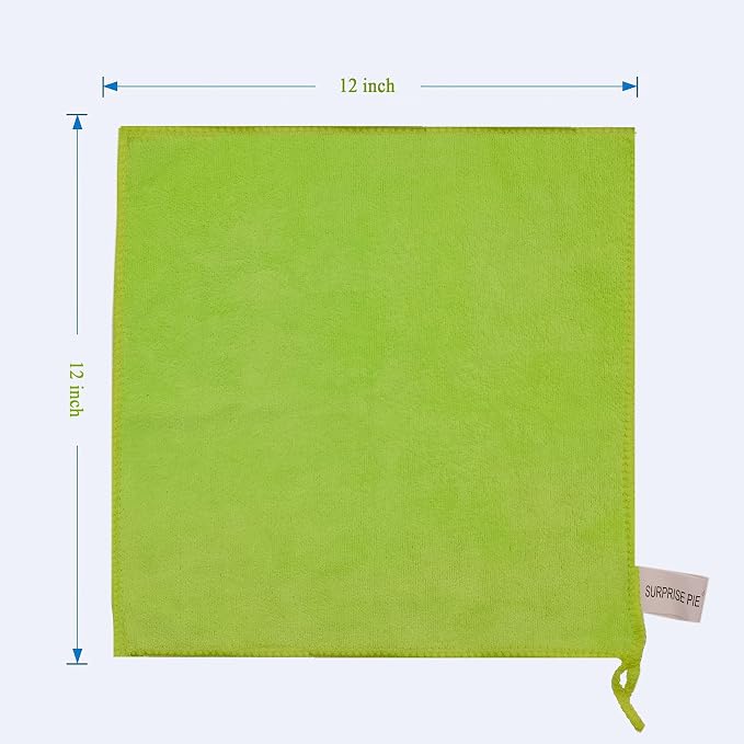 Reusable Thick Microfiber Cleaning Cloths Pastel Kitchen Towels - Image 6