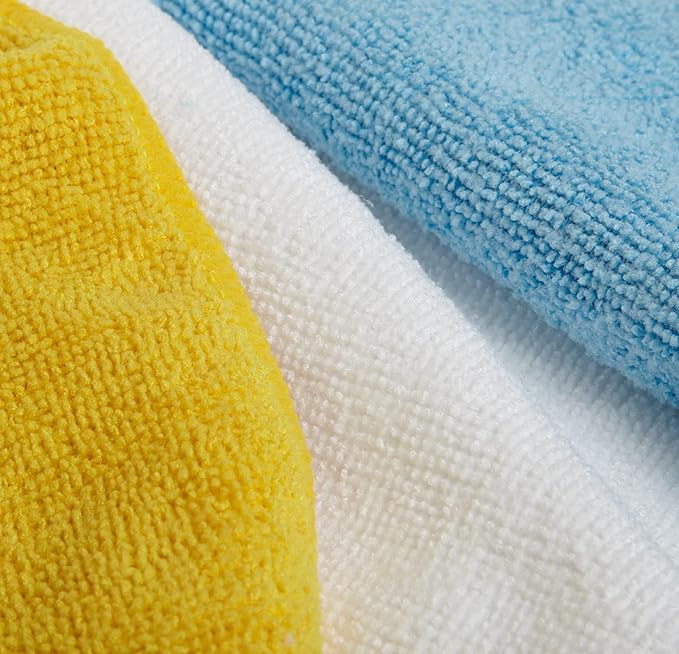 Amazon Basics Microfiber Cleaning Cloths, Ultra Absorbent, Scratch-Free - Image 3