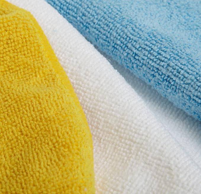 Amazon Basics Microfiber Cleaning Cloths, Highly Absorbent, Scratch-Free - Image 3