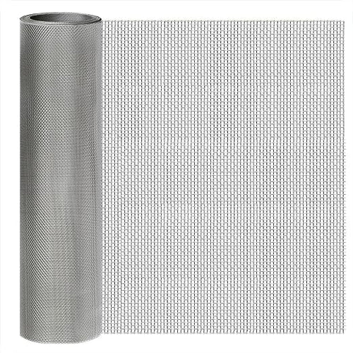10 Mesh Stainless Steel Mesh Screen 304, 15.7'' x 147'' Metal Mesh Screen by welcometoyagjia