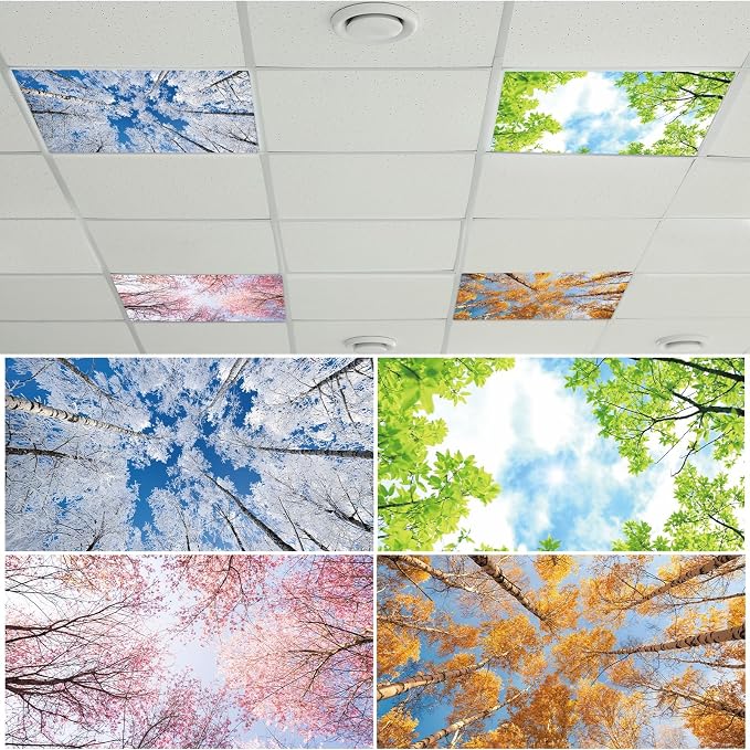 4 Pcs Fluorescent Light Covers by Wiooffen