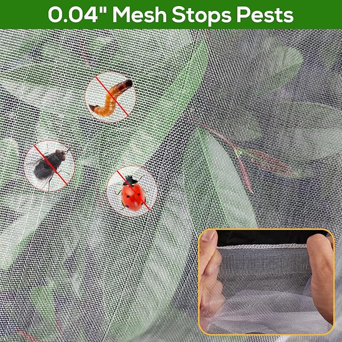 2PCS 7.8 x 7.8ft Large Fruit Tree Netting Cover - Image 6