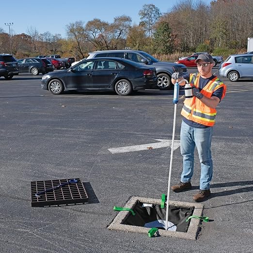 PIG Adjustable Frame Storm Drain Filter | Traffic Safe Sediment Filter | Inside - Image 4