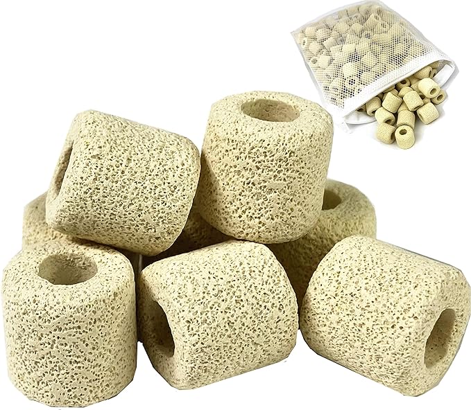 Ceramic Filter Media Bio Filter Rings 1lb / 2lb / 4lb / 8lb by Reefing+Art
