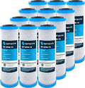SpiroPure 10 Micron Carbon Water Filter EPM-10 155634-43 CB-25-1010 12 Pack by SpiroPure