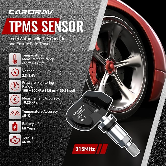 CARORAV TPMS Sensor GM, 315MHz OE Replaces - Image 6