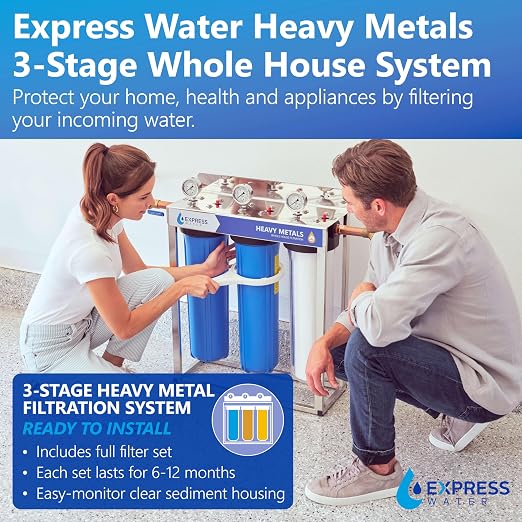 Whole House Water Filter System| HEAVY METAL| 3 Stage Water Purifier Whole Home - Image 2