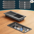 Floor Register 4 x 10 Inch, HG Power 4 Pack Heavy Duty Floor Vent Covers by HGPOWER