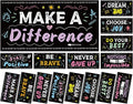 8Pcs Inspirational Fluorescent Light Covers by Wiooffen