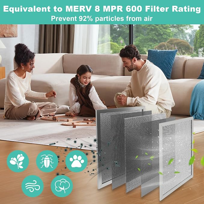 16X25x1 HVAC Furnace Air Filter, Lasts a Lifetime, Washable Reusable - Image 7