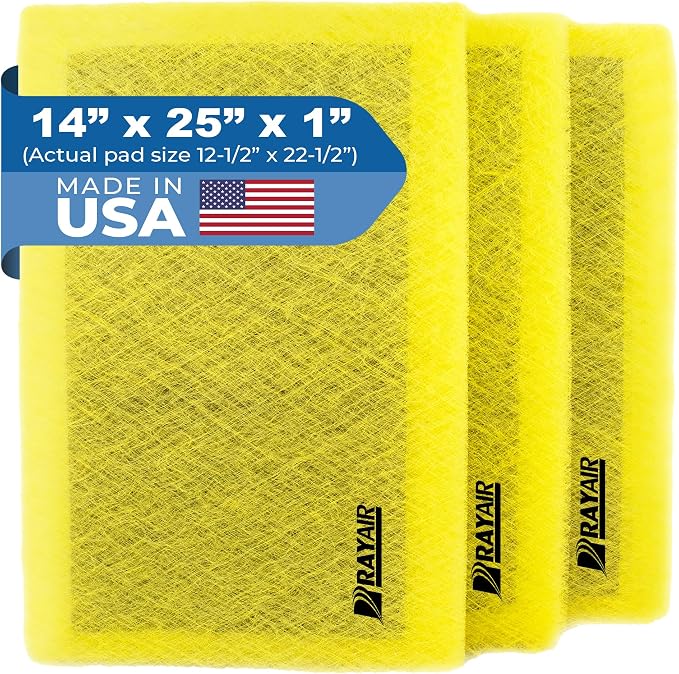 RAYAIR SUPPLY 14x25 Replacement Filter Pads Designed to Fit MicroPower Guard by RAYAIR+SUPPLY