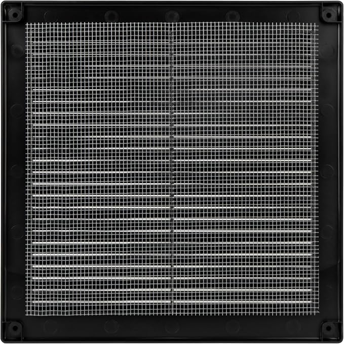 10 x 10 Inch Black Air Vent Cover – Plastic Square Air Vent Grill Cover - Image 9