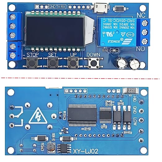2Pcs 1-Channel Time Delay Relay Module XY-LJ02 Cycle Trigger Delay Timer Switch - Image 2