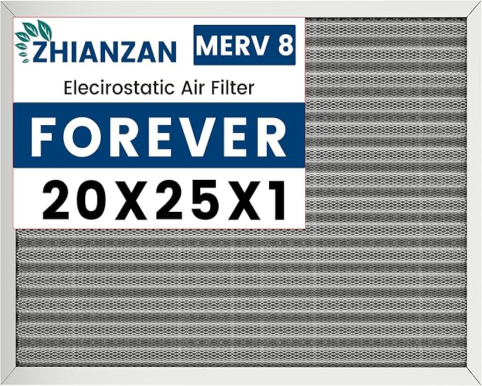 20x25x1 HVAC Furnace Air Filter, Lasts a Lifetime, the Last HVAC Filter You by ZHIANZAN
