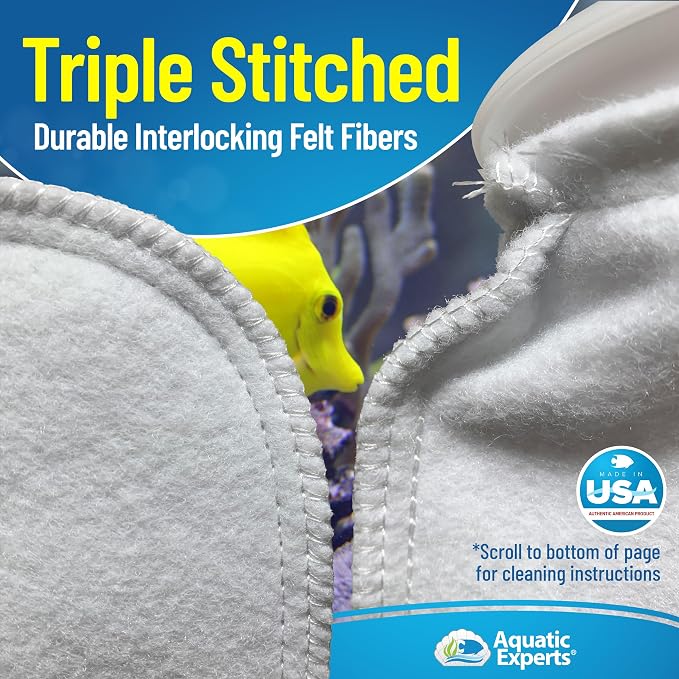 Aquatic Experts 4 inch Ring 100 Micron Felt Filter Sock - Image 5