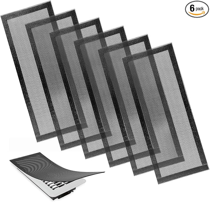 6 Pack Floor Vent Covers 4"x10" Magnetic by MAQUITA