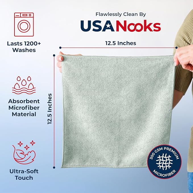 USANOOKS Microfiber Cleaning Cloth - Image 2