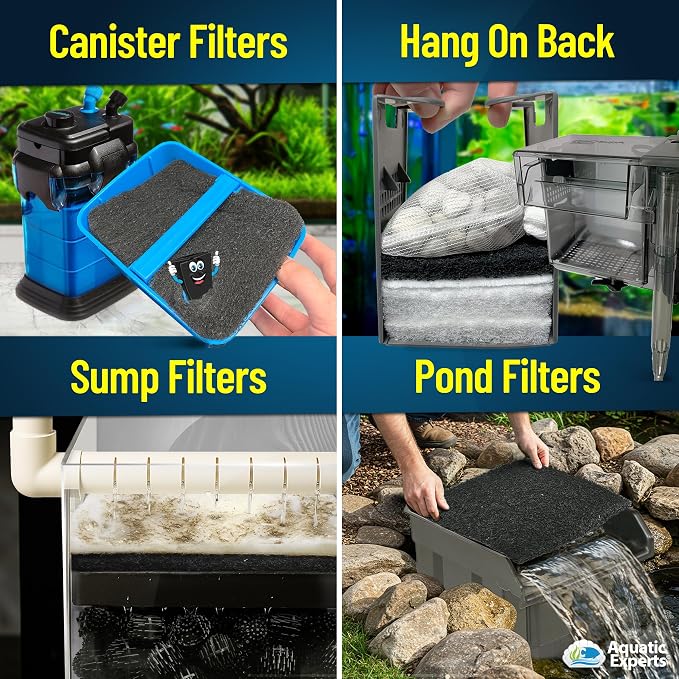 Aquarium Carbon Pad – Cut‑to‑Fit Carbon Infused Filter Pad Media - Image 7
