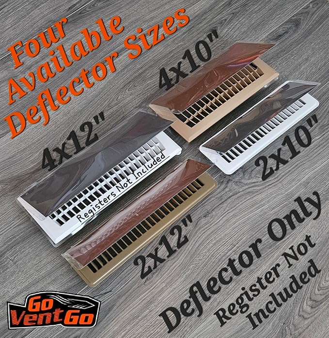 4 Pack GoVentGo Vent Deflector for Floor Registers - Image 4