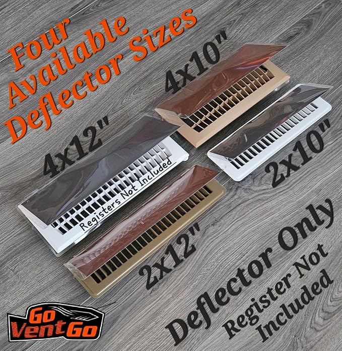6 Pack GoVentGo Vent Deflector for Floor Registers Register NOT Included - Image 4