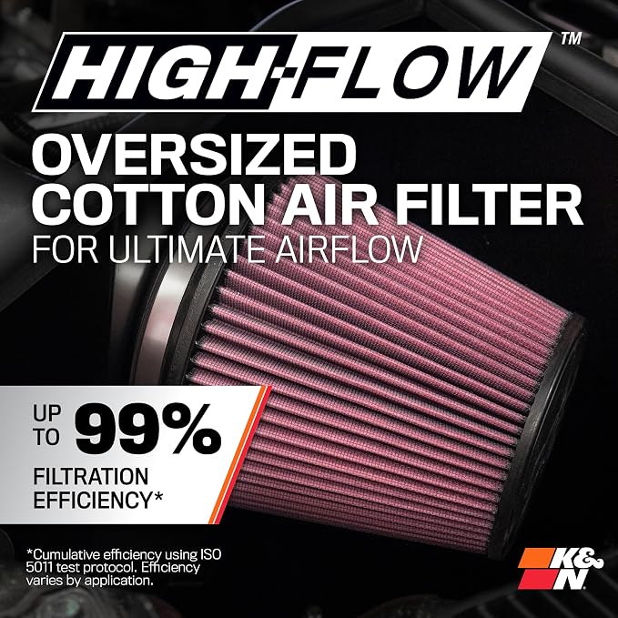 K&N Cold Air Intake System: High-Flow Air Filter, Increase Performance & - Image 4