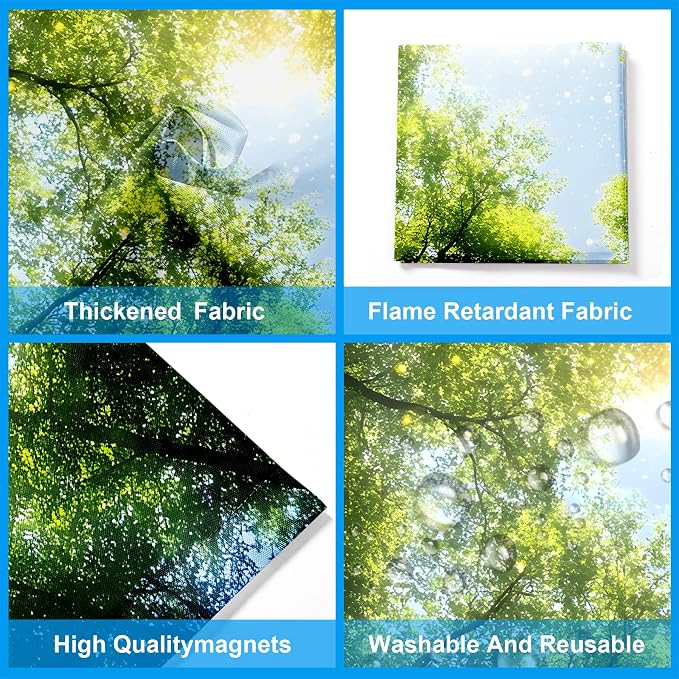 Fluorescent Light Covers-2 Pack 4 x 2 Feet Magnetic Ceiling Light Cover Room - Image 4