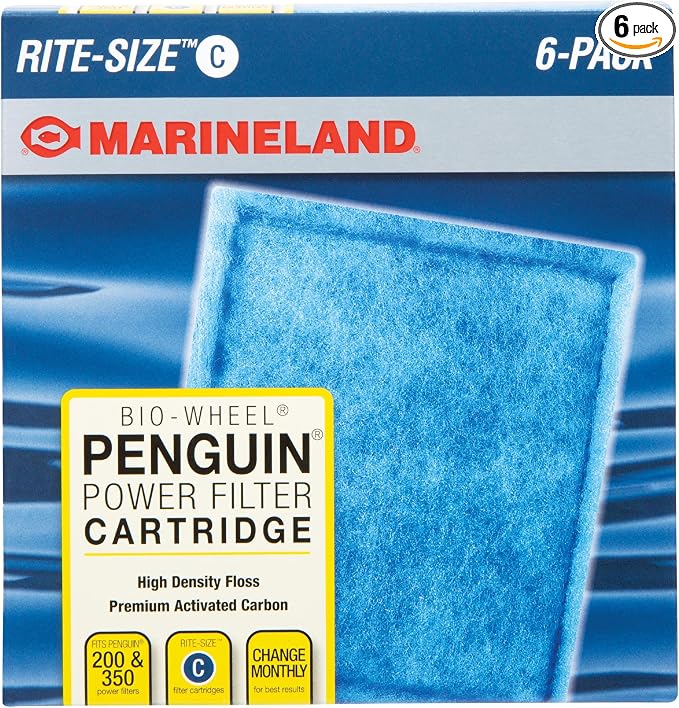 Marineland Penguin Bio-Wheel Replacement Filter Cartridges, Rite-Size C by Marineland