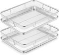 TeamFar Air Fryer Basket for Oven, 2 Set Air Fryer Accessories, 17.6”x13” | by TeamFar