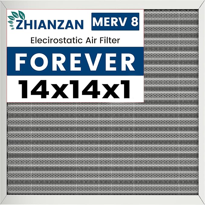 14x14x1 HVAC Furnace Air Filter, Lasts a Lifetime, the Last HVAC Filter You by ZHIANZAN