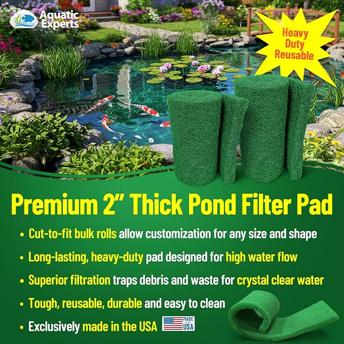 Aquatic Experts Green COARSE Pond Filter Pad - Image 2