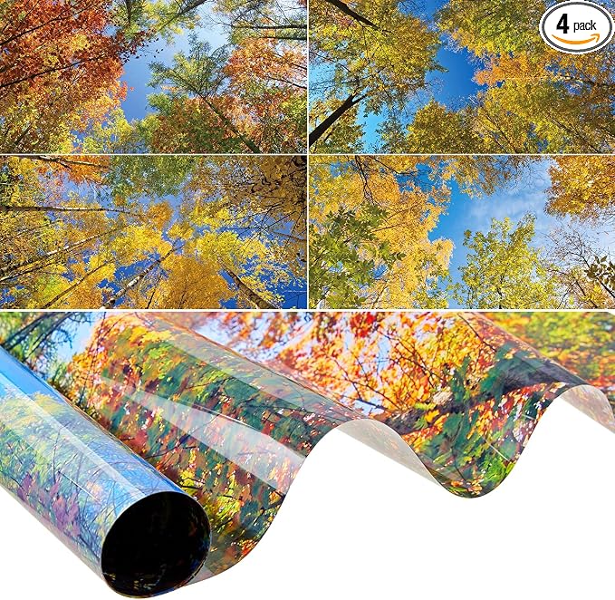 Amylove 4 Pcs Fluorescent Light Covers Classroom Ceiling Panels Light Filters by Amylove