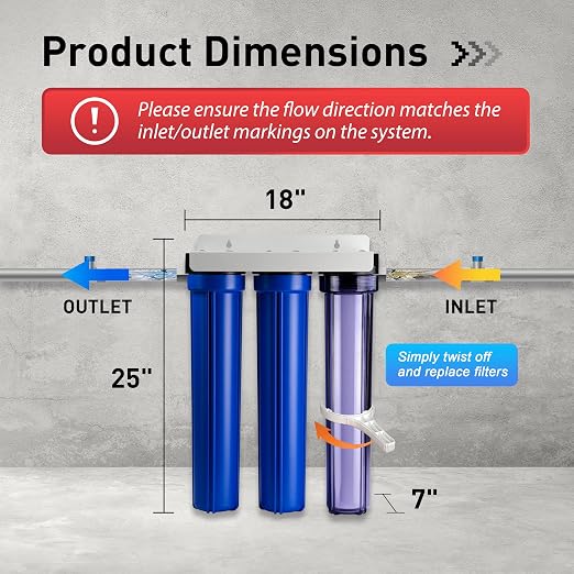 iSpring Whole House Water Filter System, Eliminates up to 99% Chlorine - Image 3