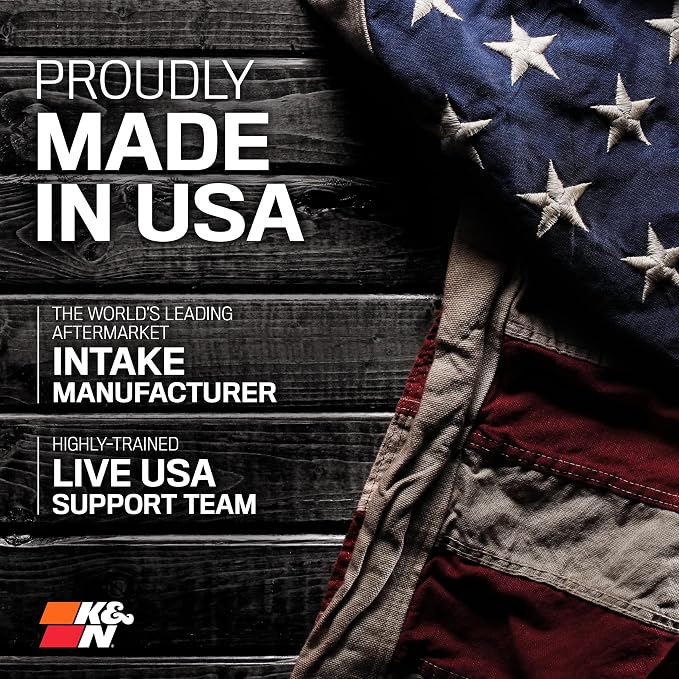 K&N Cold Air Intake System: High-Flow Air Filter, Increase Performance & - Image 10